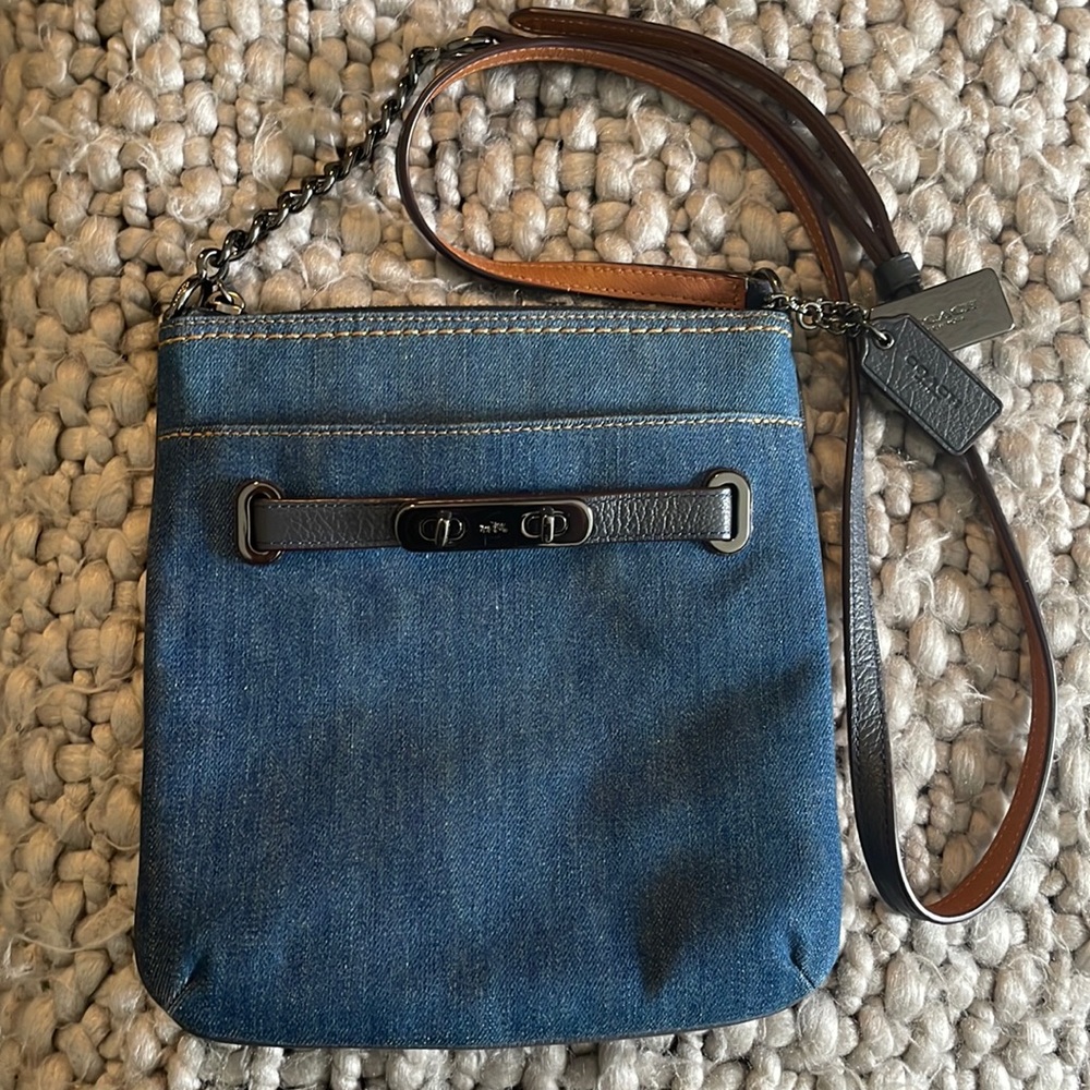 Coach Denim Crossbody Bag Purse